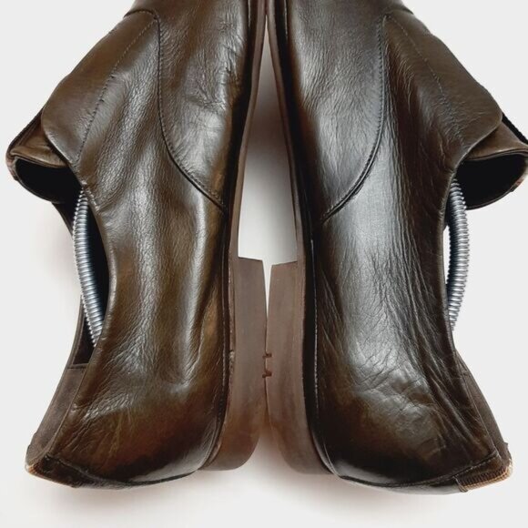 BARRATS 1890 \ Driving Slip-On Loafer Leather Shoes Deep Green Men's Sz US 8.5 - Picture 14 of 16